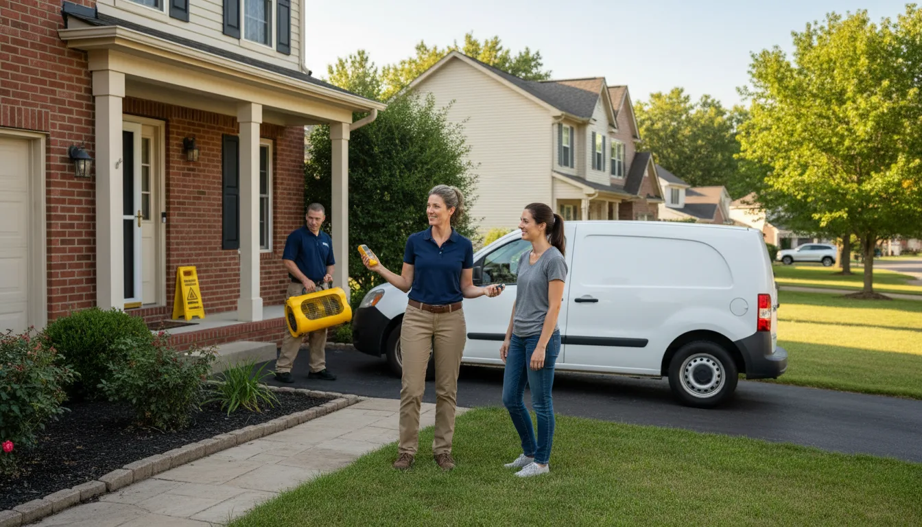 Residential water damage restoration in Perryopolis, PA